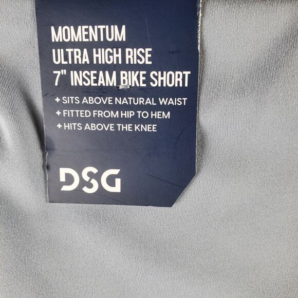 DSG Women's XL Momentum Ultra‎ High Rise Bike Short 7" Gray (Wet Cement) New - Picture 3 of 6
